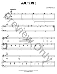 Waltz in Three piano sheet music cover